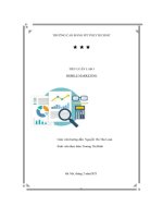 Tiểu luận lab 3 mobile marketing