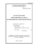Sáng kiến kinh nghiệm chứng minh một vật hệ vật dao Động Điều hòa  dành cho lớp chuyên