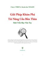 Giải pháp khám phá tài năng của bản thân