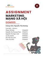 Assignment marketing mạng xã hội lucky gift