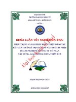Khóa luận tốt nghiệp thực trạng và giải pháp hoàn thiện công tác kế toán thuế gtgt thuế tndn tại công ty cổ phần xây dựng giao thông thừa thiên huế