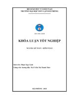Hoàn thiện công tác kiểm toán khoản mục doanh thu bán hàng và giá vốn hàng bán trong kiểm toán báo cáo tài chính do công ty tnhh kiểm toán việt anh chi nhánh hải phòng thực hiện