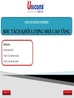 Chia sẻ kinh nghiệm bóc tách khối lượng nhà cao tầng - Unicons
