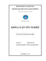 Một số biện pháp nâng cao hiệu quả sử dụng nguồn nhân lực tại công ty cổ phần phát triển công nghiệp tàu thủy nam sơn