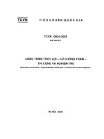 Tcvn 12634 2020 thi công và nghiệm thu cừ chống thấm