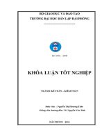 Hoàn thiện công tác kế toán vốn bằng tiền tại công ty tnhh xây dựng thương mại vượng thịnh