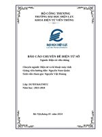 Báo cáo chuyên Đề Điện tử số ngành Điện tử viễn thông