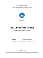 Giải pháp cải thiện tình hình tài chính tại công ty tnhh giao nhận và vận tải hải phòng