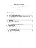 Báo cáo nghiên cứu chuyên Đề thủ tục ly hôn Đơn phương và ly hôn thuận tình theo quy Định của pháp luật hiện hành