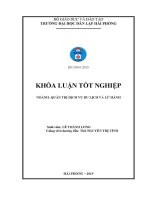 Luận văn một số biện pháp marketing mix nhằm thu hút khách du lịch vào mùa du lịch thấp Điểm tại khách sạn new star hạ long