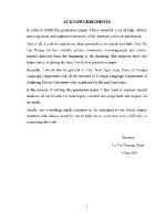 Luận văn a study on homonyms in english