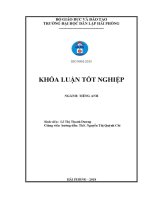 Luận văn a study on translation of english terms relating to hotel management into vietnamese