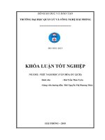 Luận văn giải pháp nâng cao chất lượng dịch vụ Ăn uống tại nhà hàng hải Đăng