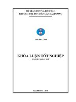 Luận văn a study on translation of expressions used in some vietnamese dishes into english