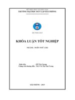 Luận văn a study on translation of english terminologies related to logistics