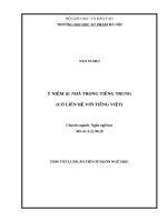 Tóm tắt: Ý niệm nhà trong tiếng Trung (có liên hệ đến tiếng Việt)