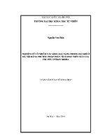Luận văn nghiên cứu Ô nhiễm các kim loại nặng trong bụi khí Ở hà nội bằng phương pháp phân tích pixe trên máy gia tốc pelletron 5sdh 2