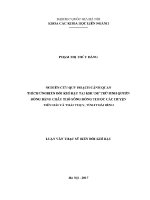 Luận văn nghiên cứu quy hoạch cảnh quan thích Ứng biến Đổi khí hậu tại khu dự trữ sinh quyển Đồng bằng châu thổ sông hồng thuộc các huyện tiền hải và thái thụy tỉnh thái bình