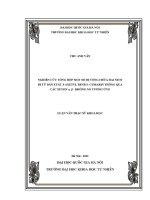 Luận văn nghiên cứu tổng hợp một số dị vòng chứa hai nitơ Đi từ dẫn xuất 3 axetyl benzo cumarin thông qua các xeton Α Β không no tương Ứng