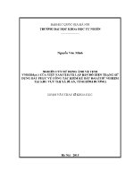 Luận văn nghiên cứu sử dụng Ảnh vệ tinh vnredsat 1 của việt nam thành lập bản Đồ hiện trạng sử dụng Đất phục vụ công tác kiểm kê Đất Đai thử nghiệm tại khu vực xã dĩ an tỉnh bình dương