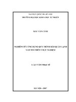 Luận văn nghiên cứu Ứng dụng quy trình bảo quản lạnh van tim trên thực nghiệm
