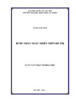 Luận văn bước nhảy ngẫu nhiên trên Đồ thị