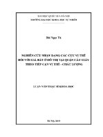 Luận văn nghiên cứu nhận dạng các cực vị thế Đối với giá Đất Ở Đô thị tại quận cầu giấy theo tiếp cận vị thế chất lượng