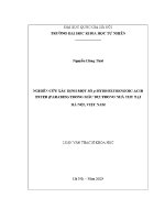 Luận văn nghiên cứu xác Định một số p hydroxybenzoic acid ester paraben trong mẫu bụi trong nhà thu tại hà nội việt nam