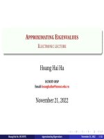 Eigenvalue approximation