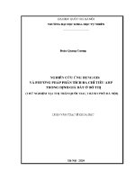 Luận văn nghiên cứu Ứng dụng gis và phương pháp phân tích Đa chỉ tiêu ahp trong Định giá Đất Ở Đô thị thử nghiệm tại thị trấn quốc oai thành phố hà nội