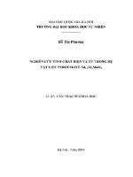 Luận văn nghiên cứu tính chất Điện và từ trong hệ vật liệu perovskite nd1 xsrxmno3