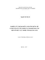 Luận văn nghiên cứu thành phần loài côn trùng bộ cánh cứng Ở nước insecta coleoptera tại một số thủy vực thuộc tỉnh quảng nam