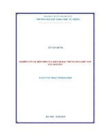 Luận văn nghiên cứu sự biến Đổi của một số Đặc trưng mưa khu vực tây nguyên