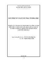 Luận văn nghiên cứu Ứng dụng xỉ thải pyrit của công ty supe phốt phát và hóa chất lâm thao làm vật liệu xử lý asen và mangan trong nước ngầm sử dụng làm nước sinh hoạt