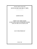 Luận văn nghiên cứu quy trình giám Định 11 nor 9 cacboxyl delta 9 tetrahydrocannabinol trong nước tiểu của người bằng gc ms