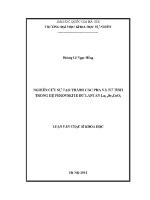 Luận văn nghiên cứu sự tạo thành các pha và từ tính trong hệ perovskite dư lantan la2 xsrxcoo3