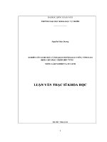 Luận văn nghiên cứu sinh thái cảnh quan huyện giao thủy tỉnh nam Định cho phát triển bền vững nông lâm nghiệp và du lịch