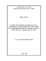 Luận văn nghiên cứu Ứng dụng gis trong công tác giải phóng mặt bằng thuộc dự Án phát triển giao thông Đô thị ví dụ dự Án Đường vành Đai 2 Đoạn vĩnh tuy chợ mơ ngã tư vọng