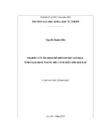 Luận văn nghiên cứu Ổn Định Đê biển huyện hải hậu tỉnh nam Định trong bối cảnh biến Đổi khí hậu