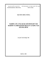Luận văn nghiên cứu Ứng dụng mô hình kết nối marine và imech1d dự báo lưu lượng vào hồ hòa bình