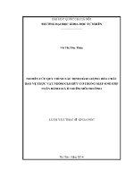 Luận văn nghiên cứu quy trình xác Định hàm lượng hóa chất bảo vệ thực vật nhóm clo hữu cơ trong mật ong góp phần Đánh giá Ô nhiễm môi trường