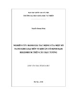 Luận văn nghiên cứu quy trình giám Định một số chất ma túy tổng hợp nhóm ats trong nước tiểu bằng phương pháp Điện di mao quản