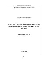 Luận văn nghiên cứu xác lập cơ sở khoa học phục vụ phát triển bền vững làng nghề quảng bố xã quảng phú huyện lương tài tỉnh bắc ninh