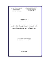 Luận văn nghiên cứu các hợp chất ngoại bào của một số vi sinh vật Đáy biển bắc bộ