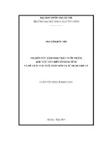 Luận văn nghiên cứu xâm nhập mặn nước ngầm khu vực ven biển tỉnh hà tĩnh và Đề xuất các giải pháp bảo vệ sử dụng hợp lý