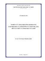 Luận văn nghiên cứu tổng hợp gốm akermanite 2cao mgo 2sio2 và Ảnh hưởng của oxit tio2 zro2 Đến cấu trúc và tính chất của gốm