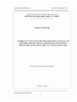 Luận văn nghiên cứu Ứng dụng phương pháp phân tích sắc ký khí khối phổ gc ms xác Định hàm lượng dioxin trong một số loại Đất khu vực sân bay biên hòa