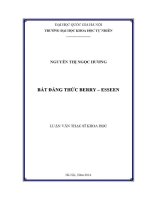 Luận văn bất Đẳng thức berry esseen