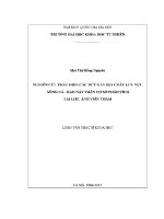 Luận văn nghiên cứu phát hiện các Đứt gãy Địa chất lưu vực sông cả rào nậy trên cơ sở phân tích tài liệu Ảnh viễn thám