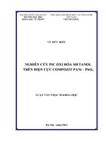 Luận văn nghiên cứu pic oxi hóa metanol trên Điện cực compozit pani pbo2
